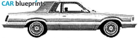 1980 Mercury Cougar XR7 Sedan blueprint