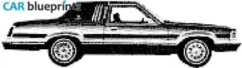 1980 Mercury Cougar XR7 Sedan blueprint