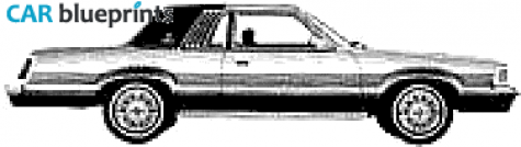 1980 Mercury Cougar XR7 Sport Coupe blueprint