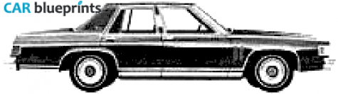 1980 Mercury Grand Marquis 4 door Sedan blueprint