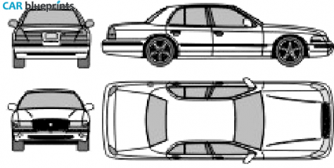 2004 Mercury Marauder Sedan blueprint