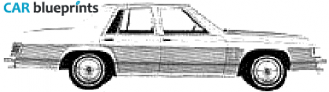 1980 Mercury Marquis 4 door Sedan blueprint