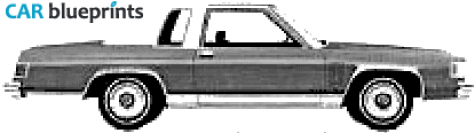 1980 Mercury Marquis Brougham Sedan blueprint