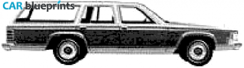 1979 Mercury Marquis Colony Park Station Wagon blueprint