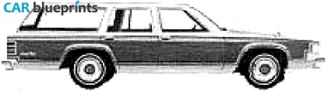 1980 Mercury Marquis Wagon blueprint