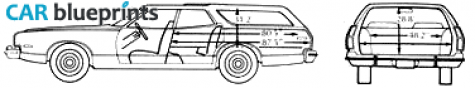 1974 Mercury Montego MX Wagon blueprint