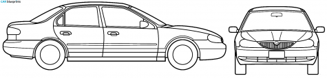 2000 Mercury Mystique Sedan blueprint