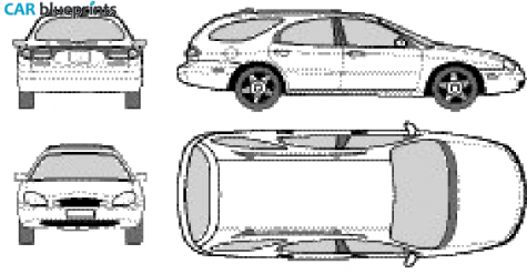 2000 Mercury Sable Wagon blueprint