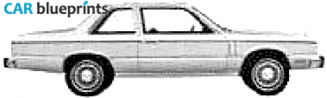 1979 Mercury Zephyr 2 door Sedan blueprint