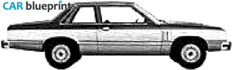 1980 Mercury Zephyr 2 door Turbo Sedan blueprint