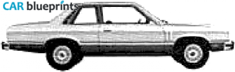 1979 Mercury Zephyr  es 2 door Sedan blueprint