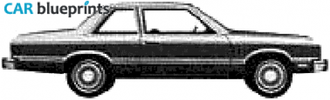 1979 Mercury Zephyr  Ghia 2 door Sedan blueprint