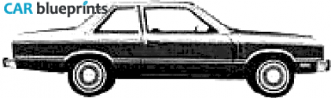 1980 Mercury Zephyr  Ghia 2 door Sedan blueprint