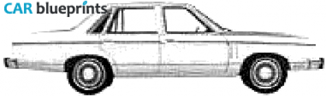 1979 Mercury Zephyr  Ghia 4 door Sedan blueprint