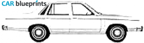 1980 Mercury Zephyr  Ghia 4 door Sedan blueprint