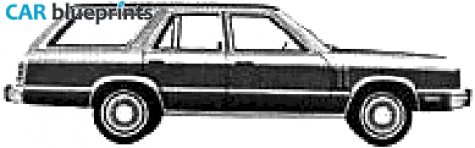 1980 Mercury Zephyr Wagon blueprint