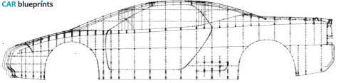 1985 MG EX-E Coupe blueprint