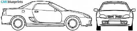 2005 MG MGF Coupe blueprint