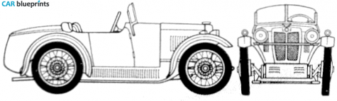 1930 MG Midget M-Type Roadster blueprint