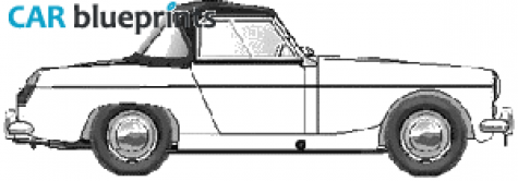 1961 MG Midget Mk I Roadster blueprint