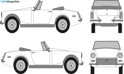 1961 MG Midget Cabriolet blueprint