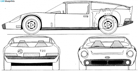 MG T20 Coupe blueprint