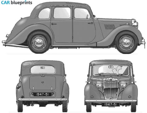 1948 MG Ya Sedan blueprint