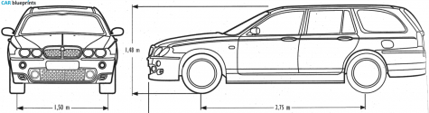 2001 MG ZT-T Wagon blueprint