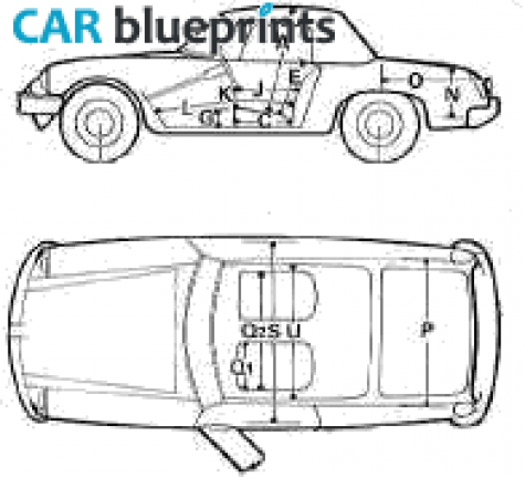 1979 MG B Roadster blueprint