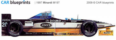 1997 Minardi M197 F1 OW blueprint