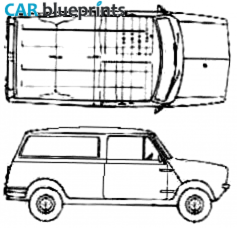 1969 Mini Clubman Van blueprint