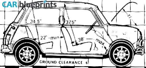 1991 Mini Cooper S Hatchback blueprint