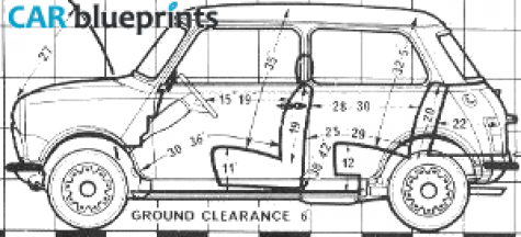 1989 Mini Mayfair Hatchback blueprint