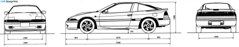 1993 Mitsubishi Eclipse I Coupe blueprint