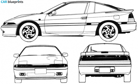 1993 Mitsubishi Eclipse Coupe blueprint