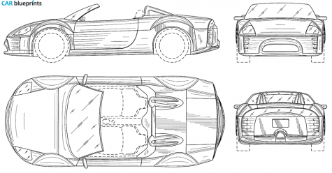 2003 Mitsubishi Eclipse Cabriolet blueprint