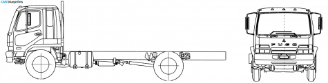 Mitsubishi Fuso FK200 Truck blueprint