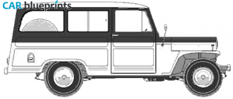 1967 Mitsubishi Jeep J11 Staqtion Wagon blueprint