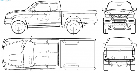 2005 Mitsubishi L 200 Pick-up blueprint