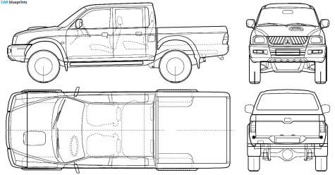 2005 Mitsubishi L 200 Pick-up blueprint