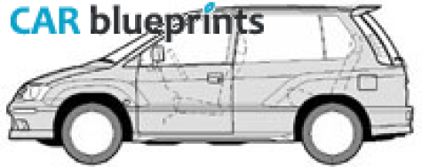 2000 Mitsubishi Spacerunner  2400 Hatchback blueprint