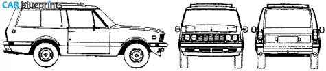 1977 Monteverdi Safari SUV blueprint