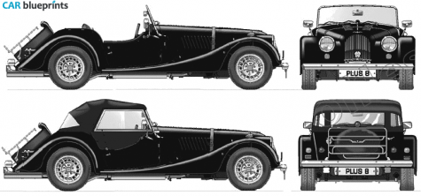 2002 Morgan Plus 8 Roadster blueprint