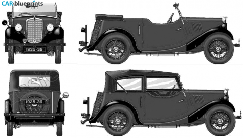 1935 Morris 8 Tourer Cabriolet blueprint