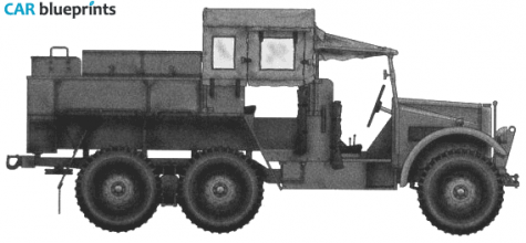 Morris Commercial CDSW 30CWT 6x4 Truck blueprint