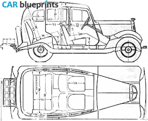 1938 Morris Eight Series 2 Sedan blueprint