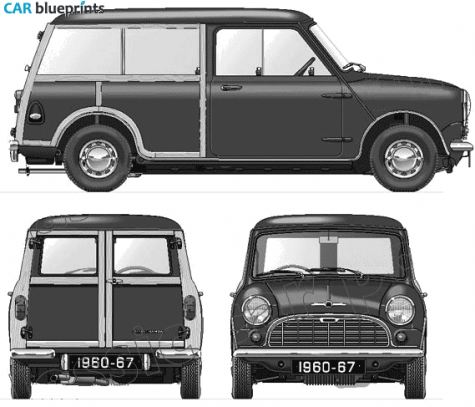 1965 Morris Mini Traveller Van blueprint