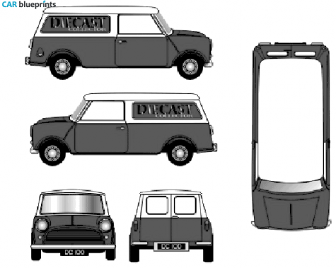 1965 Morris Mini Van blueprint