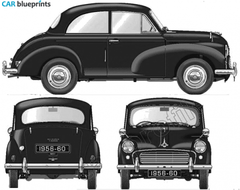 1956 Morris Minor 1000 Sedan blueprint