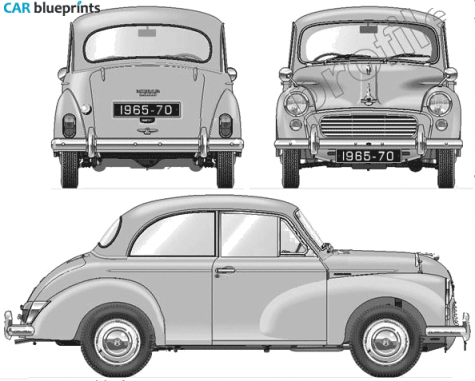 1965 Morris Minor 1000 Sedan blueprint